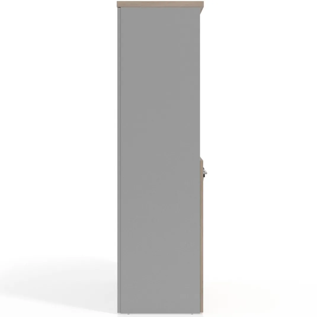 Armario de oficina Basic, medida 155x80cm con puerta baja