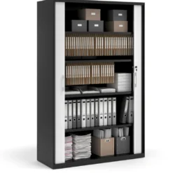 Armario de persiana Strong 185x120cm, estructura negro