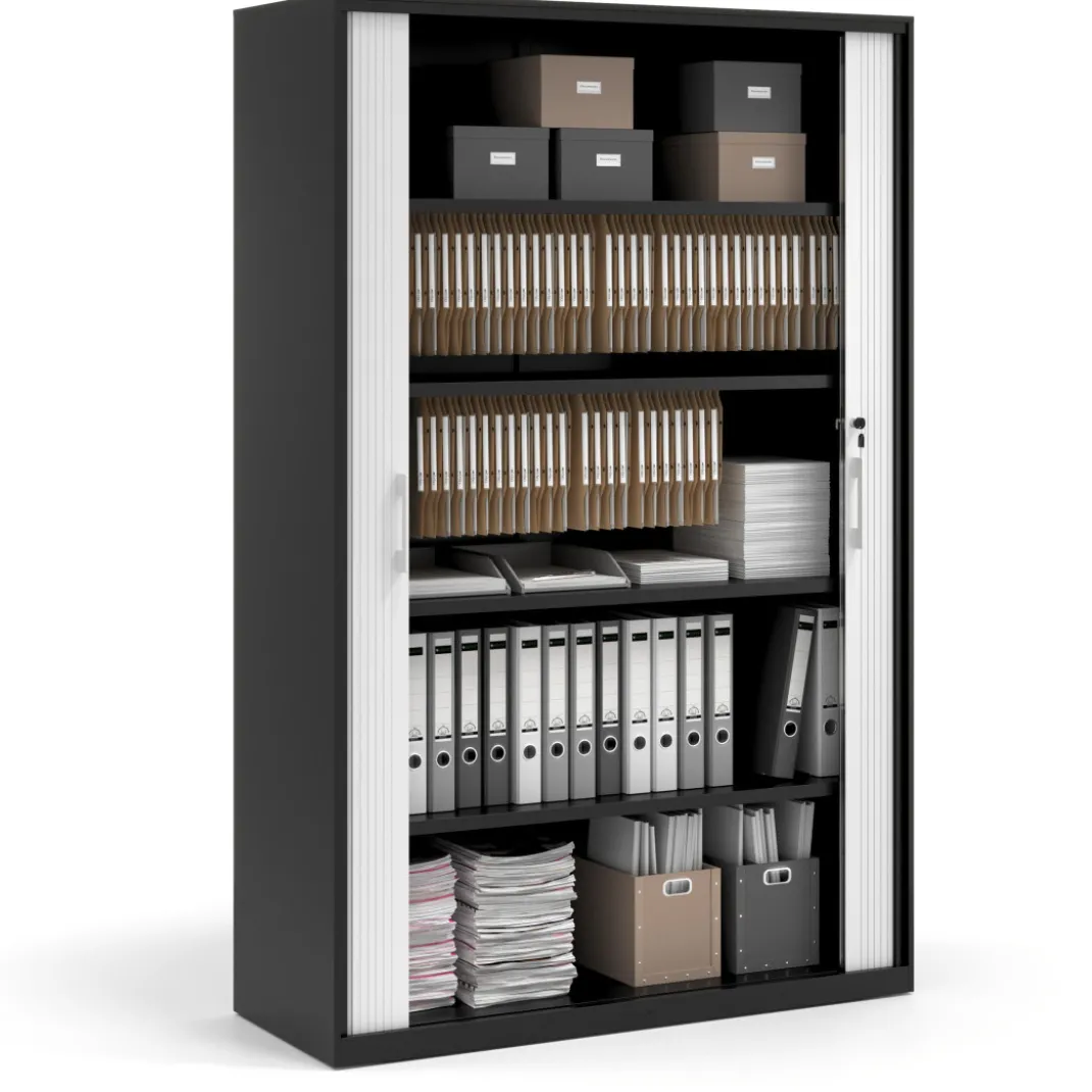 Armario de persiana Strong 185x120cm, estructura negro