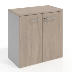 Armario de oficina Basic 2 alturas, medida 78x80 con puertas