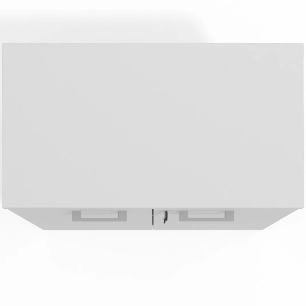 Armario de oficina Basic 2 alturas, medida 78x80 con puertas