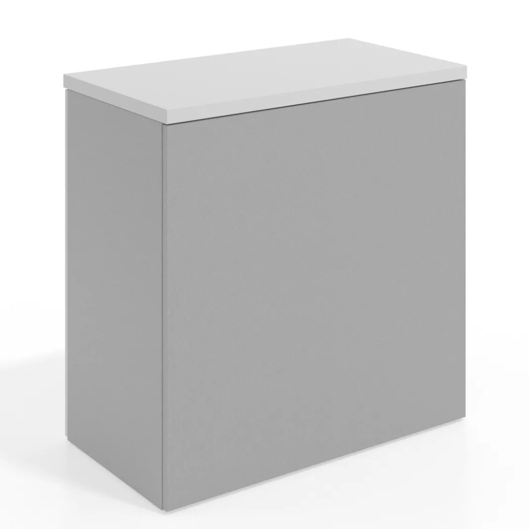Armario de oficina Basic 2 alturas, medida 78x80 con puertas