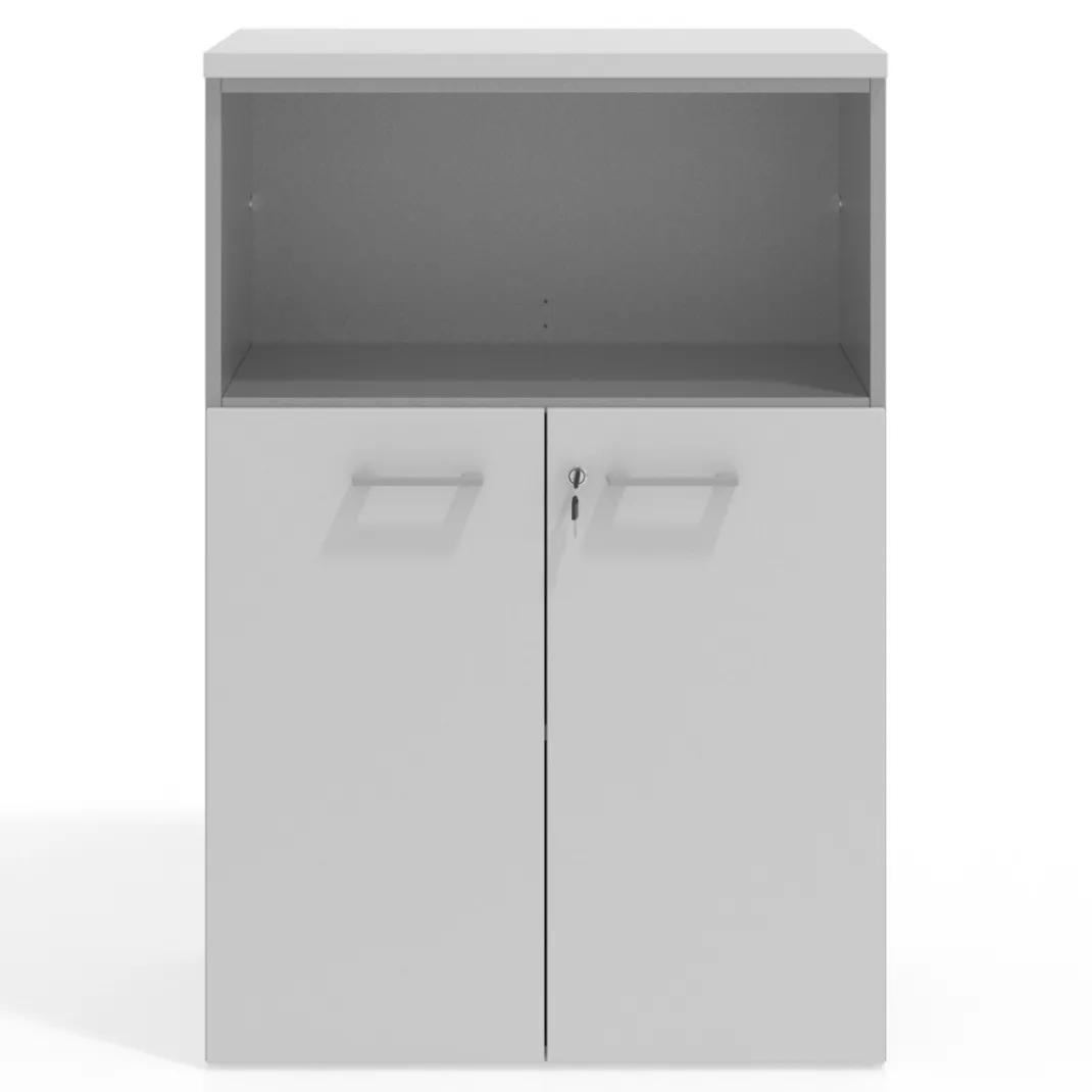 Armario de oficina Basic 3 alturas, medida 116x80 con puerta baja