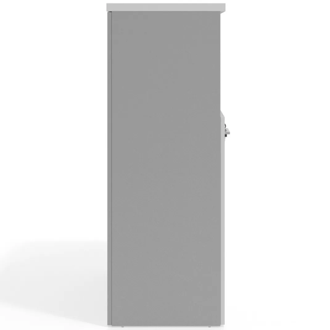 Armario de oficina Basic 3 alturas, medida 116x80 con puerta baja