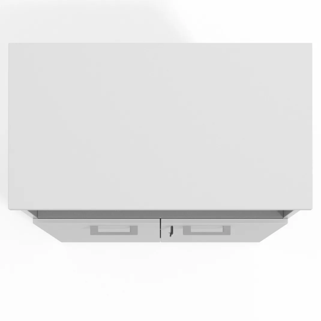 Armario de oficina Basic 3 alturas, medida 116x80 con puerta baja