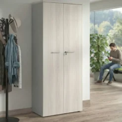 Armario de oficina Basic con puerta alta, medida 193x80