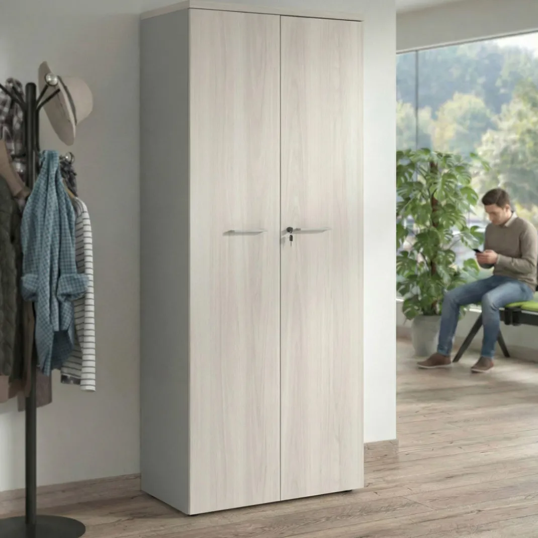 Armario de oficina Basic con puerta alta, medida 193x80