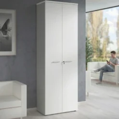 Armario de oficina Basic con puerta alta, medida 232x80
