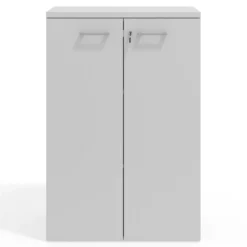 Armario de oficina Basic con puerta cerradura, medida 116x80