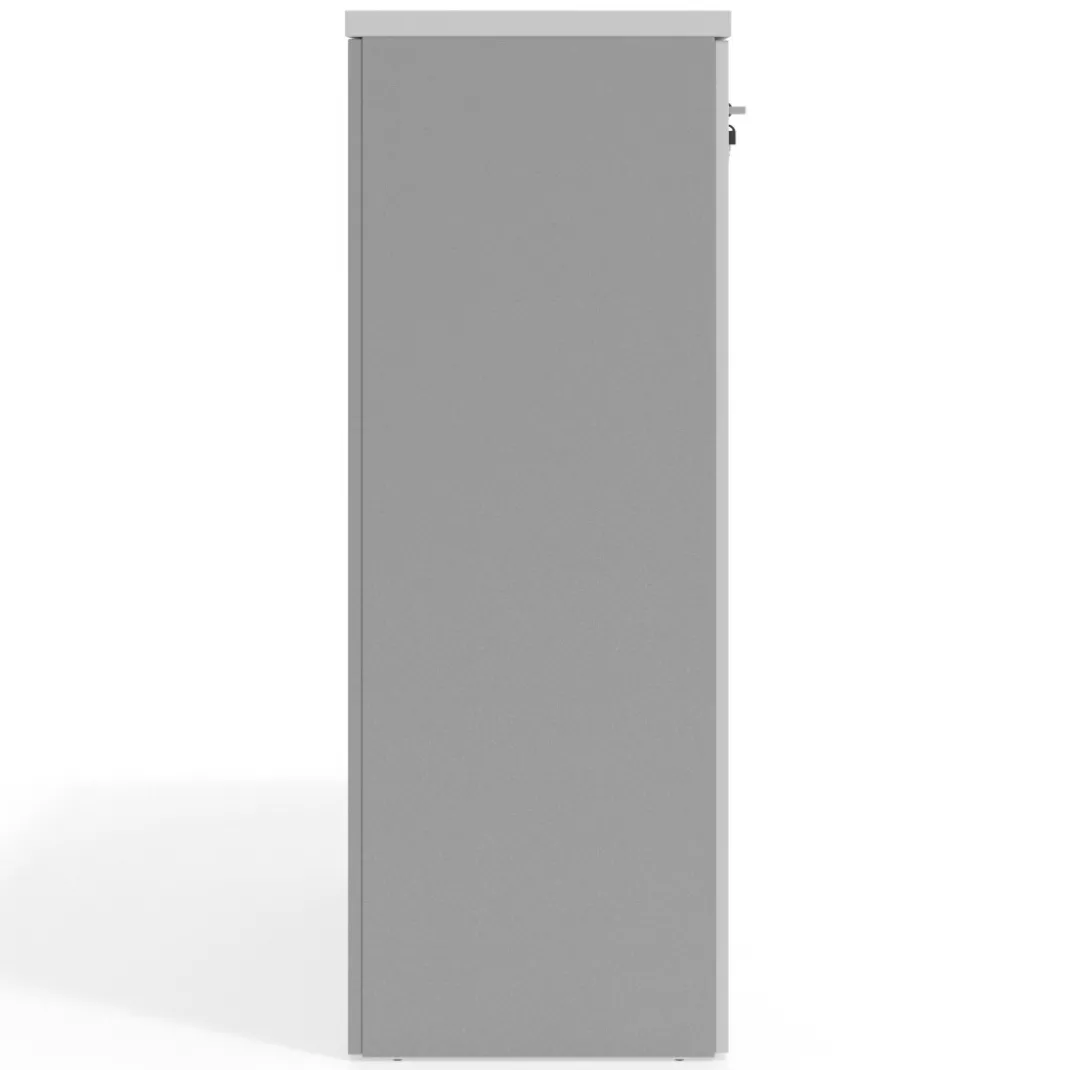 Armario de oficina Basic con puerta cerradura, medida 116x80