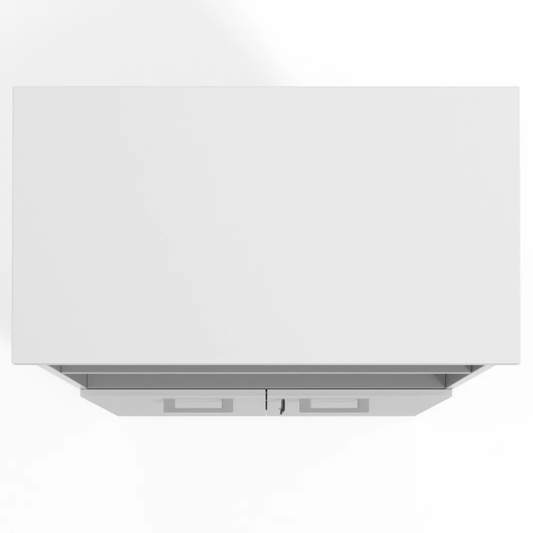 Armario de oficina Basic, medida 155x80cm con puerta baja