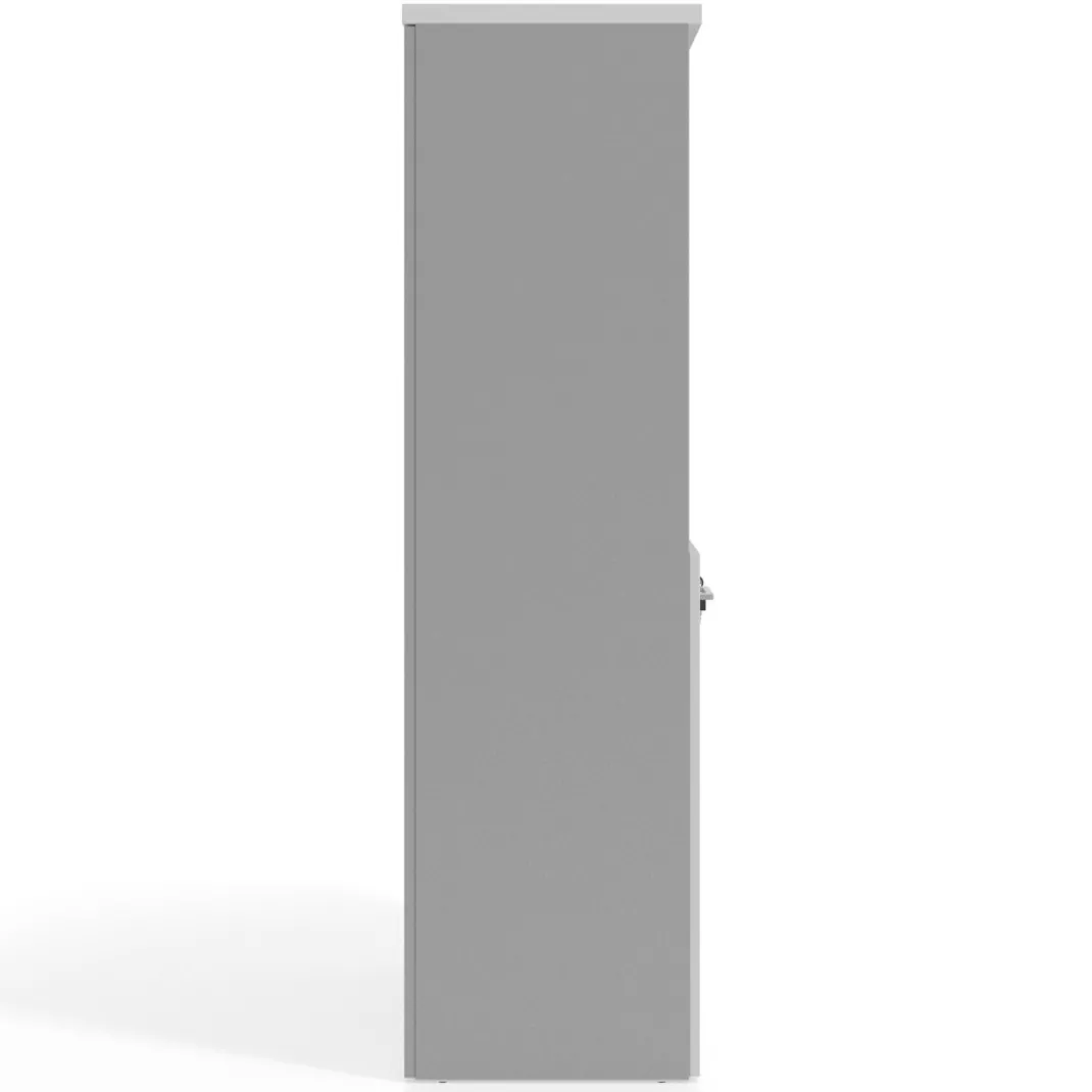 Armario de oficina Basic, medida 155x80cm con puerta baja