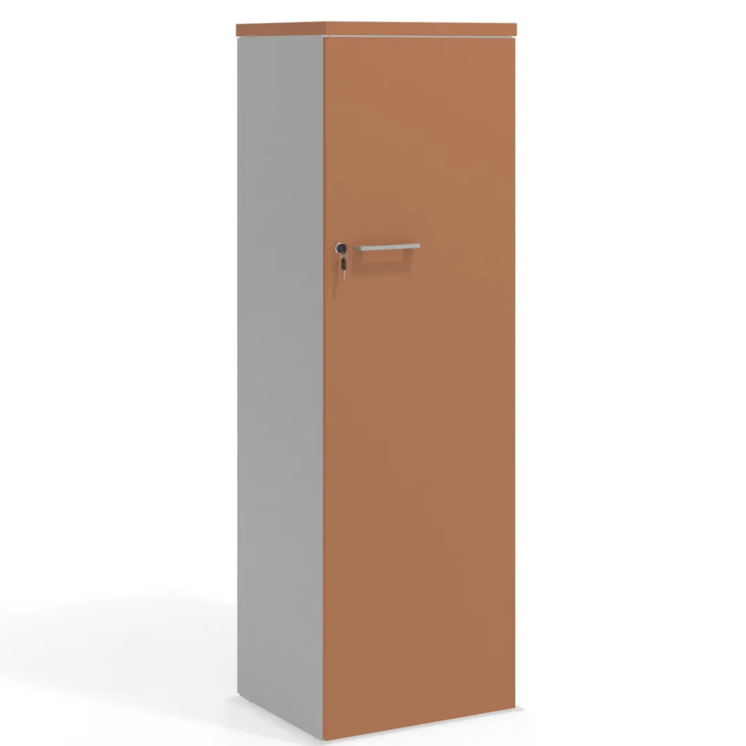 Armario de oficina Colors con puerta alta, medida 155x50