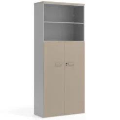 Armario de oficina Colors con puerta + estantes, medida 236x100