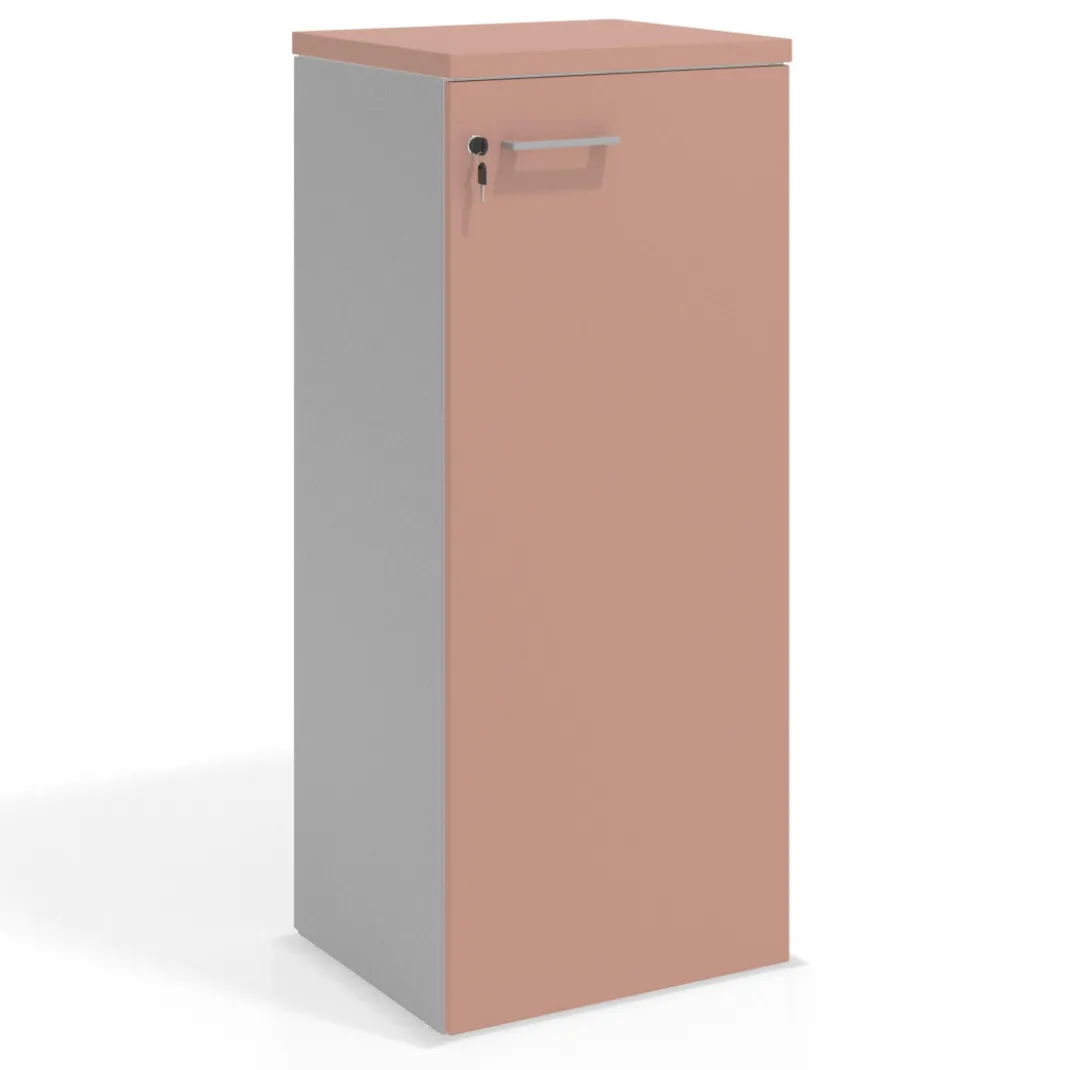 Armario de oficina Colors con puerta cerradura, medida 116x50