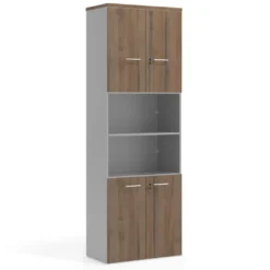 Armario de oficina Colors con doble puerta mediana, medida 193x80