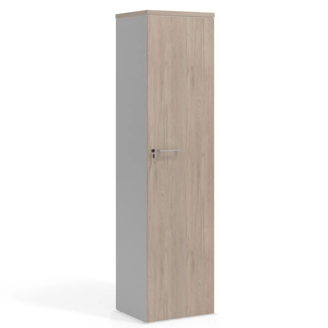 Armario de oficina Colors con puerta alta, medida 193x50