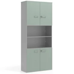 Armario de oficina Colors con doble puerta pequeña, medida 236x100