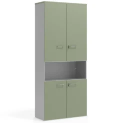 Armario de oficina Colors con doble puerta, medida 236x100