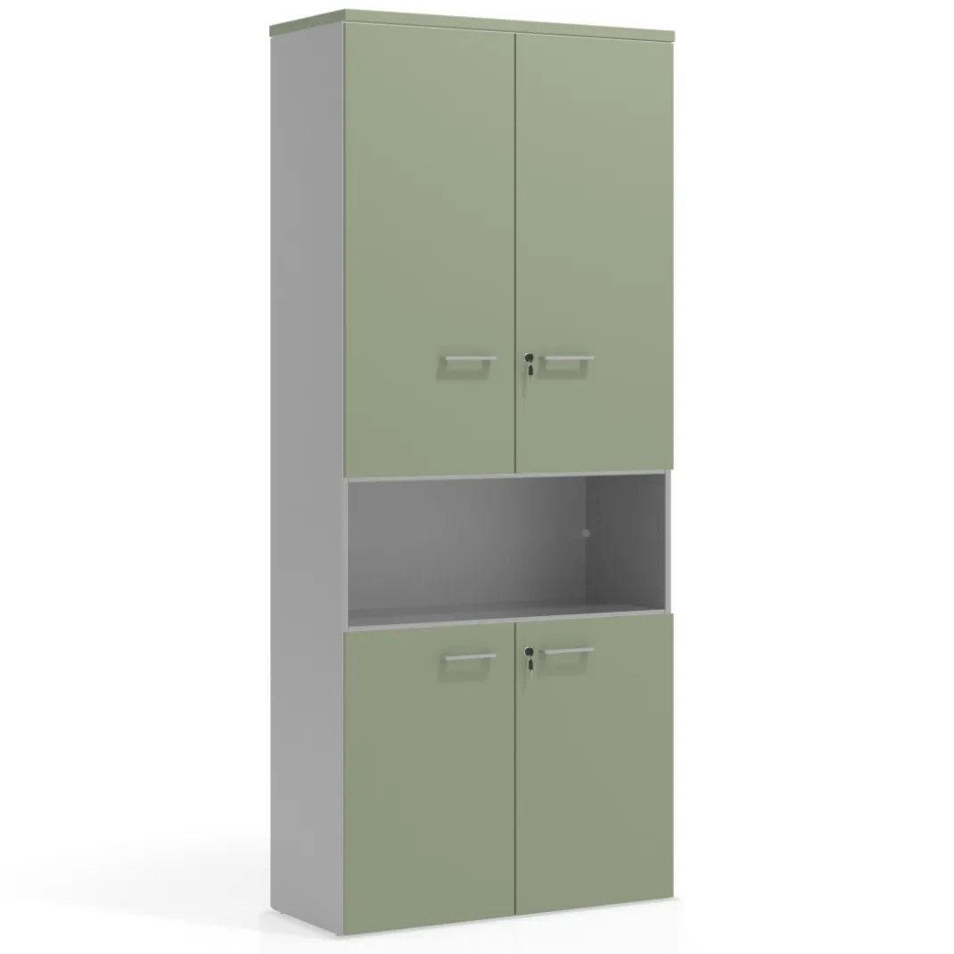 Armario de oficina Colors con doble puerta, medida 236x100