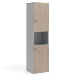 Armario de oficina Colors con doble puerta mediana, medida 193x50