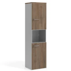 Armario de oficina Colors con doble puerta mediana, medida 193x50