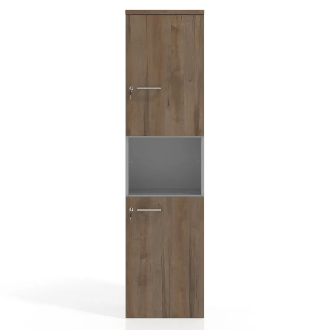 Armario de oficina Colors con doble puerta mediana, medida 193x50