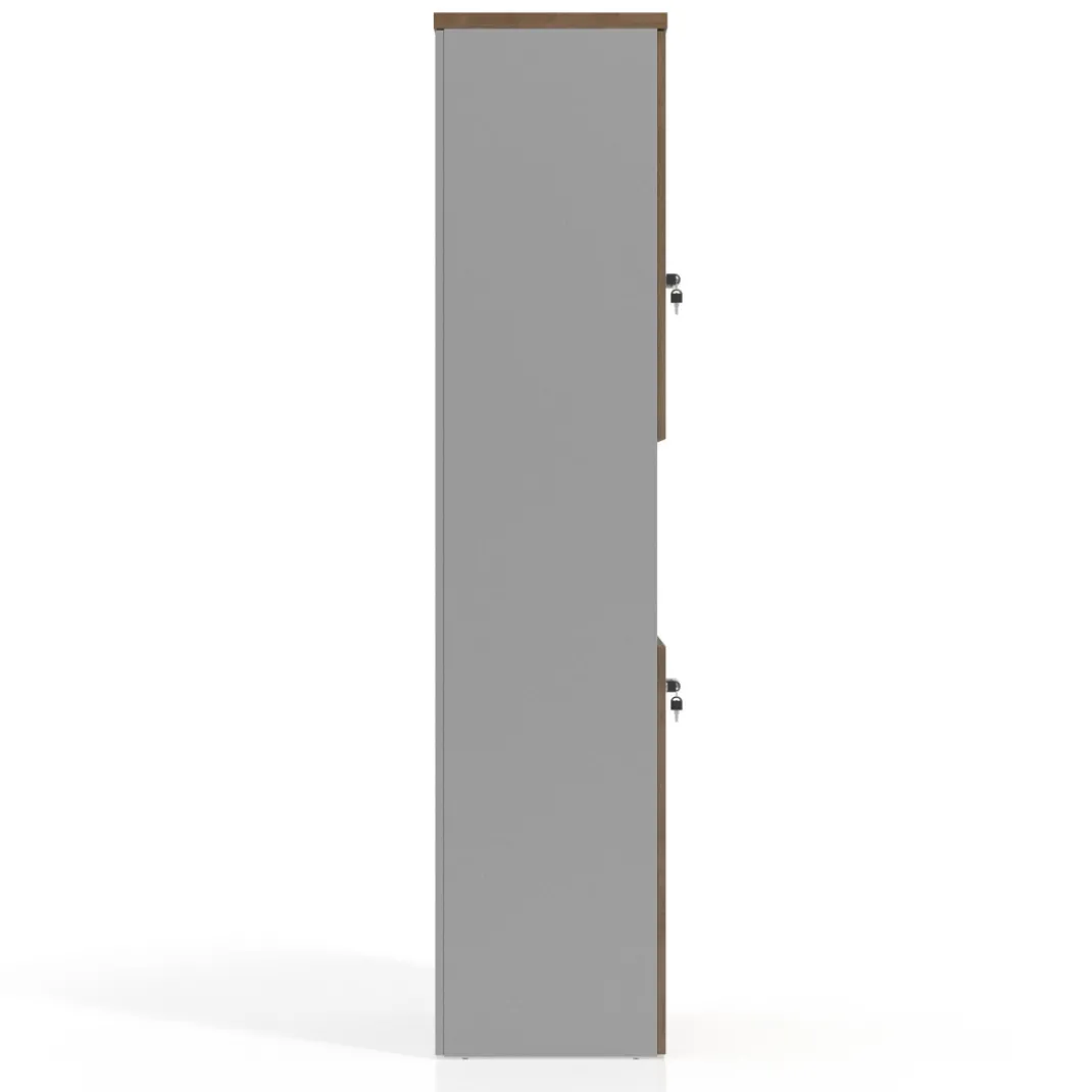 Armario de oficina Colors con doble puerta mediana, medida 193x50