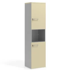 Armario de oficina Colors con doble puerta mediana, medida 193x50