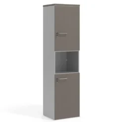 Armario de oficina Colors con doble puerta mediana, medida 193x50