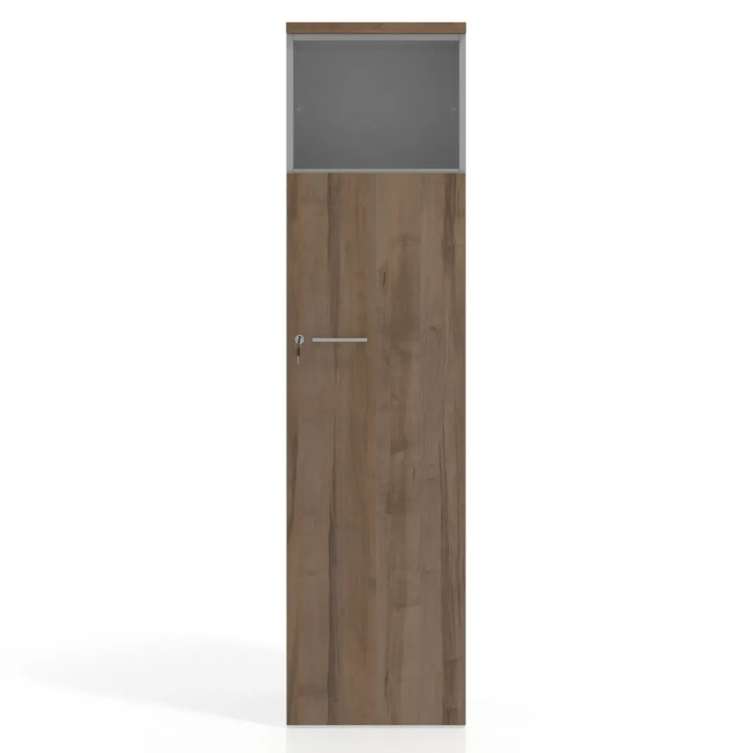 Armario de oficina Colors con doble puerta mediana, medida 193x50