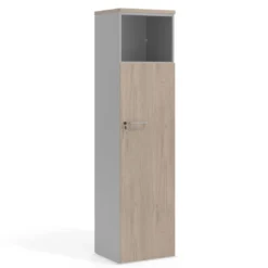 Armario de oficina Colors con doble puerta mediana, medida 193x50