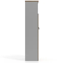 Armario de oficina Colors con puerta y repisa superior, medida 193x50