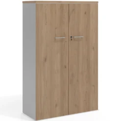 Armario de oficina Colors con puerta + estantes, medida 236x100