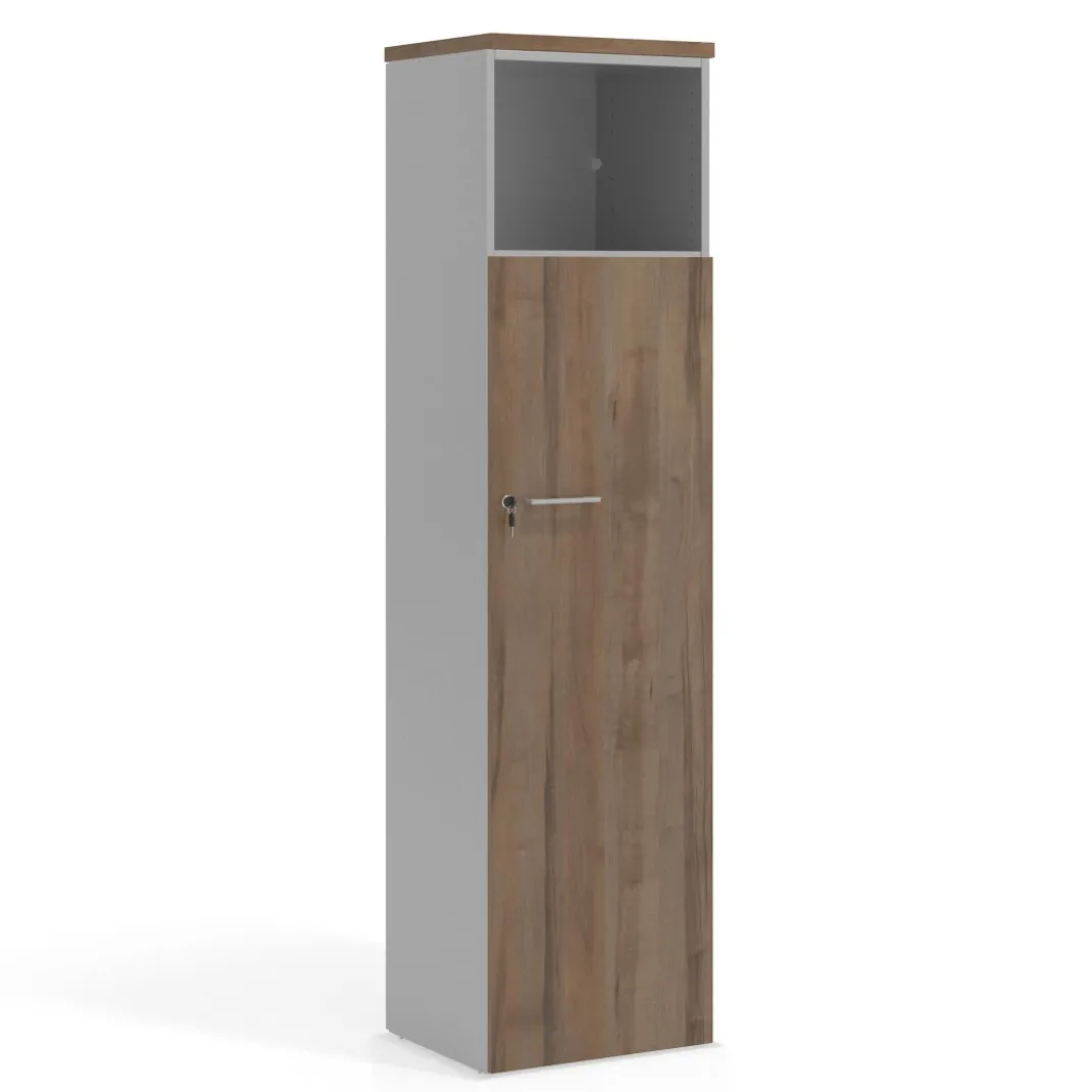 Armario de oficina Colors con doble puerta mediana, medida 193x50