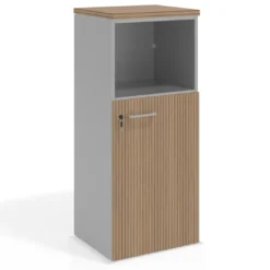 Armario de oficina Colors, medida 116x50 con puerta auxiliar