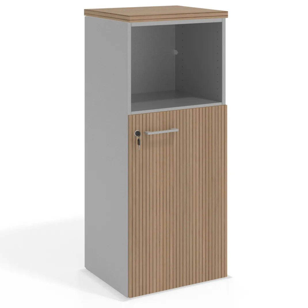 Armario de oficina Colors, medida 116x50 con puerta auxiliar
