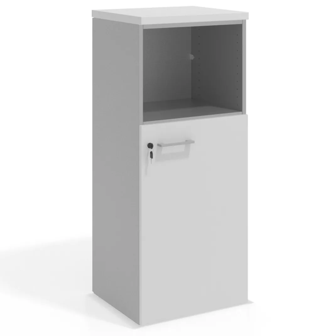 Armario de oficina Colors, medida 116x50 con puerta auxiliar