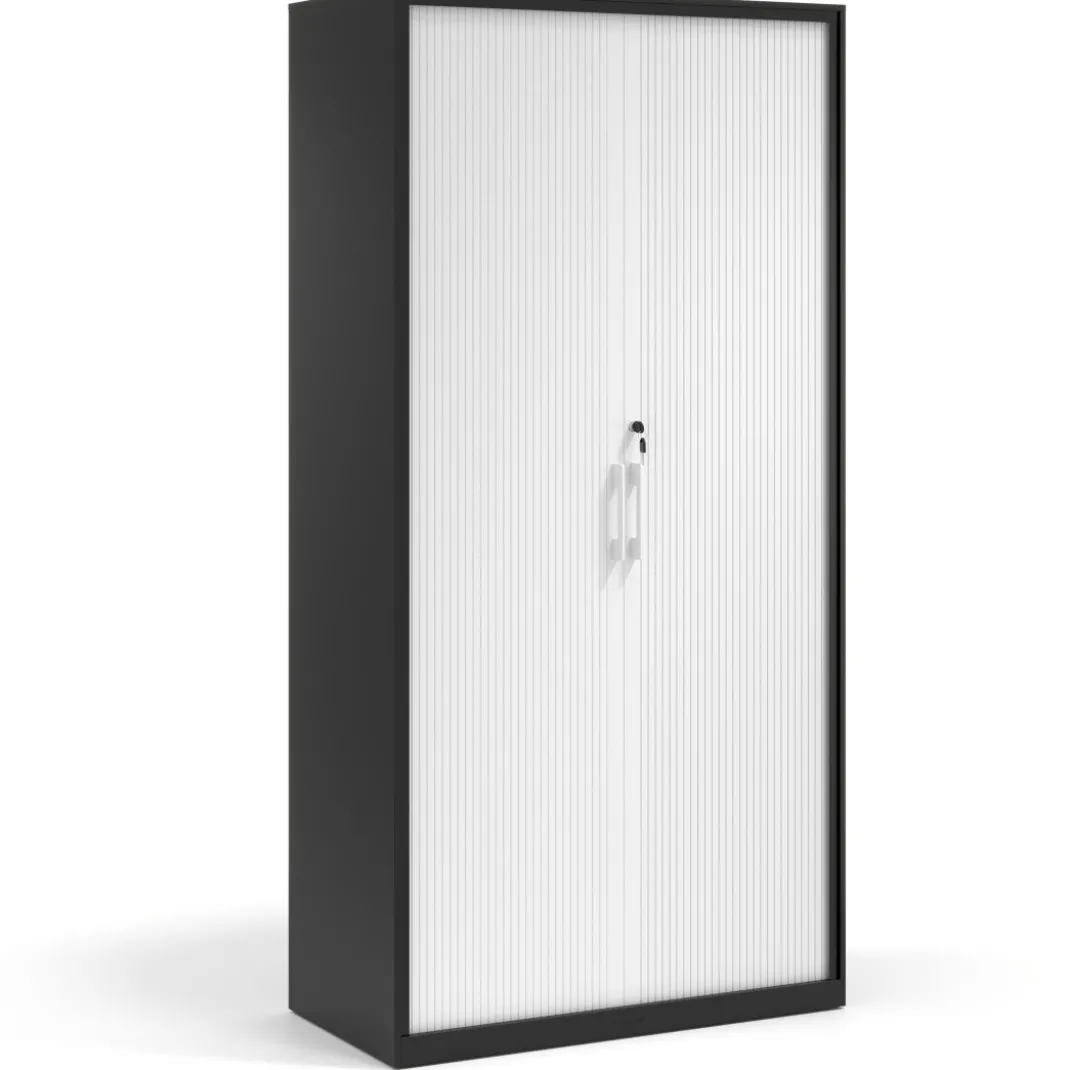 Armario de persiana Strong 185x92cm, estructura negro