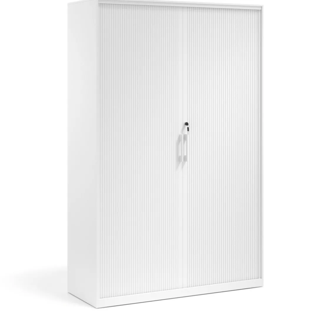 Armario de persiana Strong 185x120cm, estructura blanca