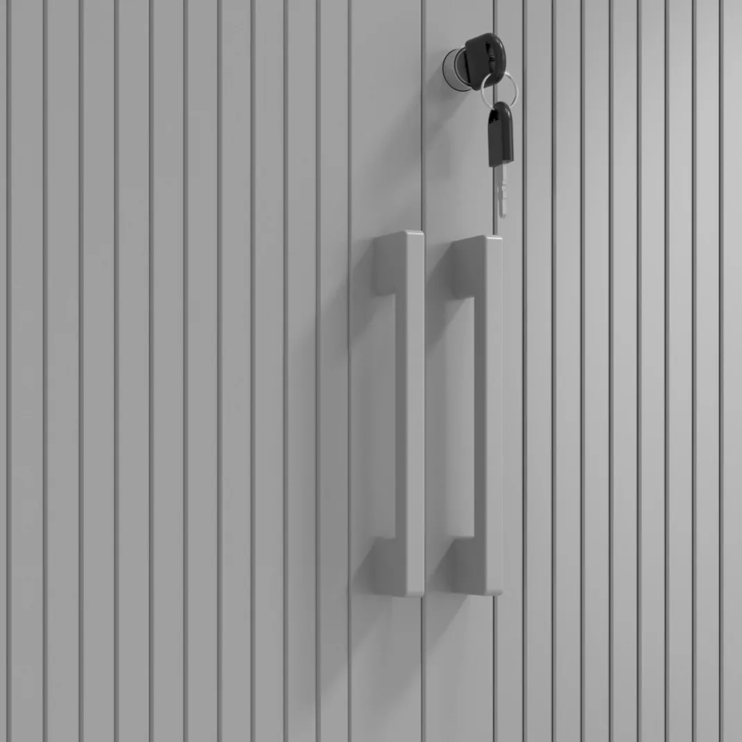 Armario de persiana Strong 109x92cm, estructura negro