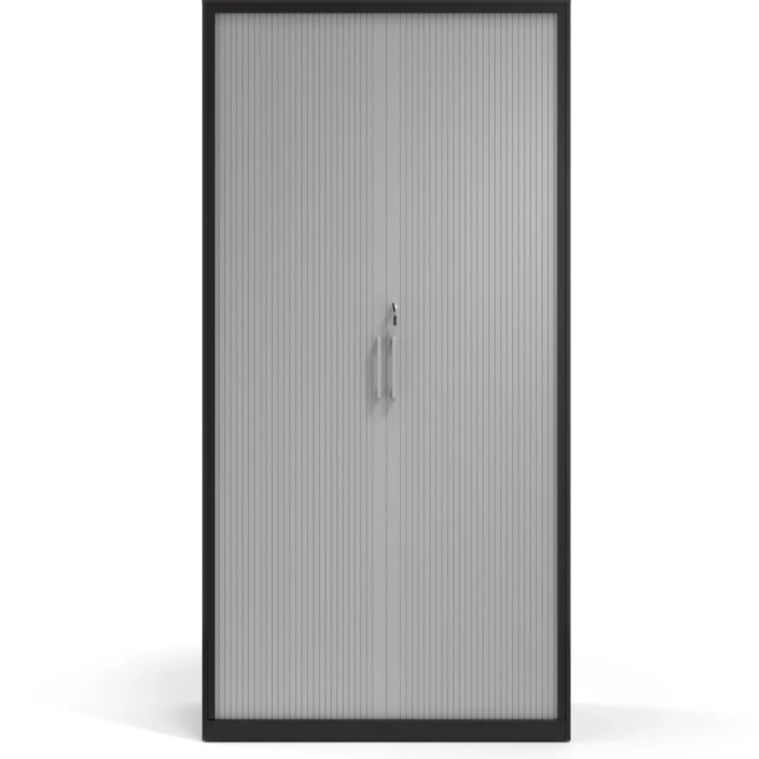Armario de persiana Strong 185x92cm, estructura negro