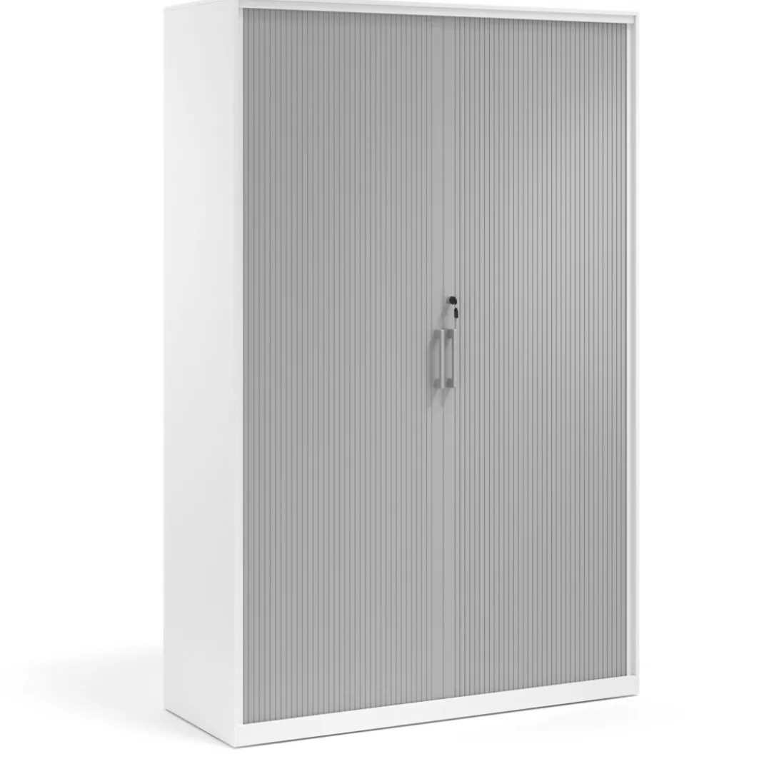 Armario de persiana Strong 185x120cm, estructura blanca