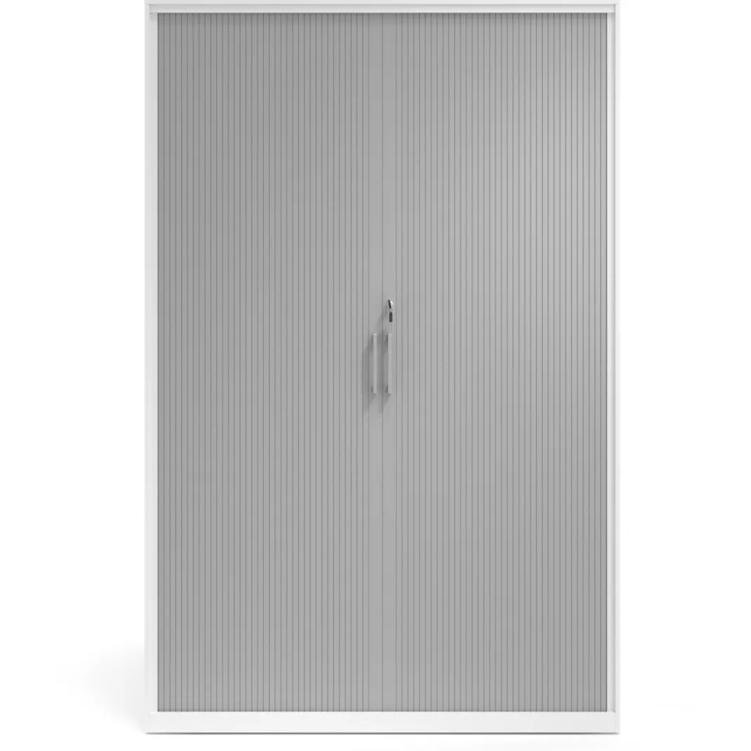 Armario de persiana Strong 185x120cm, estructura blanca