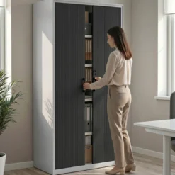 Armario de persiana Strong 185x92cm, estructura aluminio