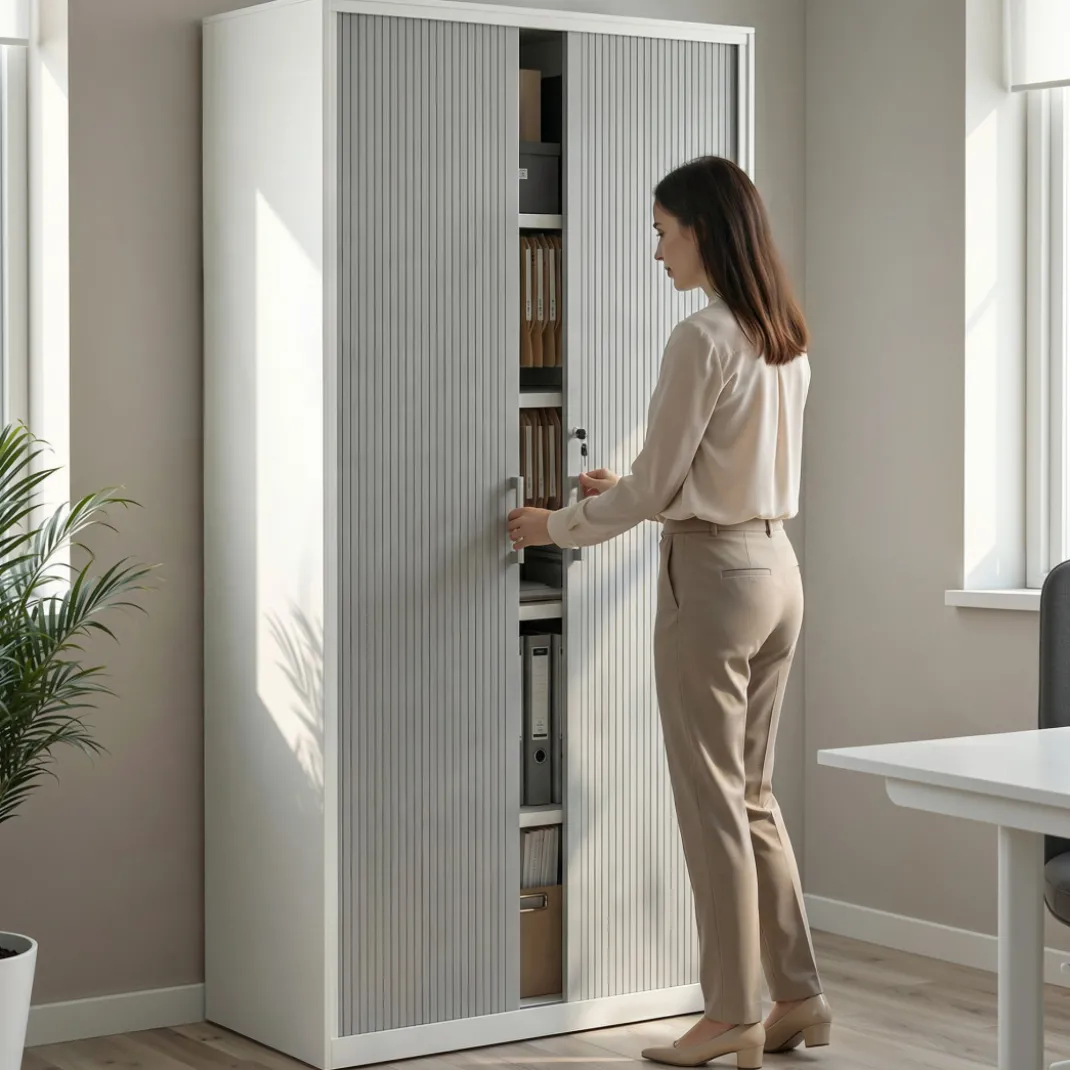Armario de persiana Strong 185x92cm, estructura aluminio