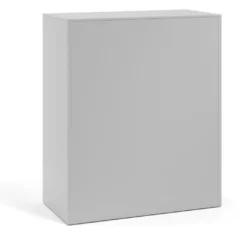Armario metálico para oficina con puertas de melamina Strong 109x92cm, estructura aluminio