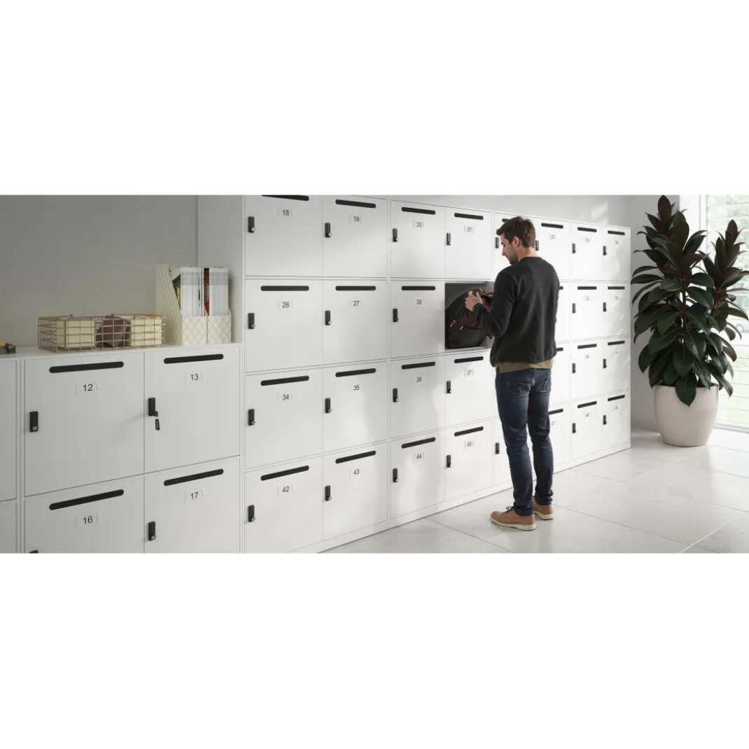 Armario taquilla con buzón MailBox, 4 compartimentos con cerradura
