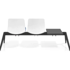 Bancada Sala de Espera Nexus 2 asientos + mesa, pata nylon