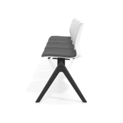 Bancada Sala de Espera Nexus 3 asientos + mesa, pata aluminio nylon